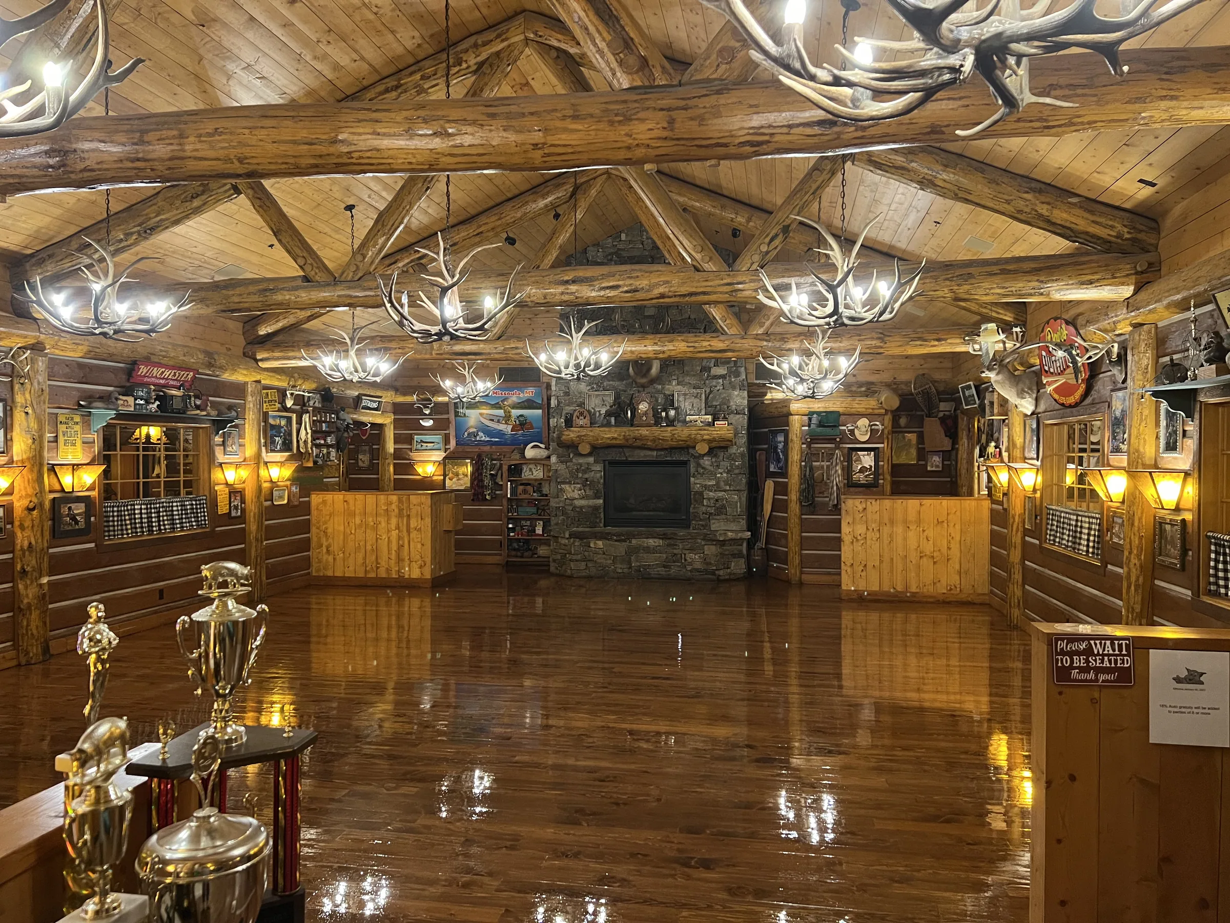 Restored hardwood floor finish in a Missoula home